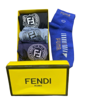 FENDI 3 Piece Mash Fabric Boxer+1 Pair Socks Free